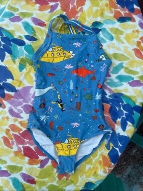 Hanna Anderson Underwater Seascape One-Piece Swimsuit